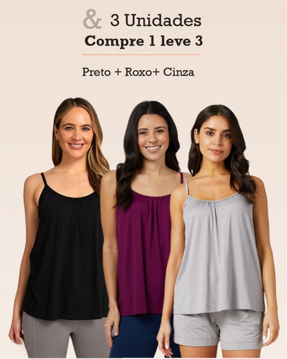 Preta + Roxo + Cinza